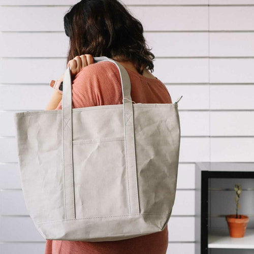 Load image into Gallery viewer, Shopping Bag KSIX Grey Polyester kraft paper-15
