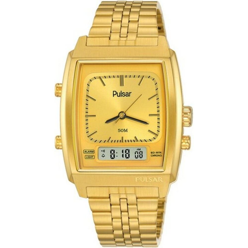 Men's Watch Pulsar Golden-0