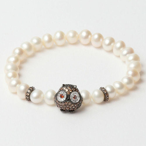 Load image into Gallery viewer, Ladies&#39; Bracelet Lancaster JLA-BR-OWL-4-WH 16 mm-0
