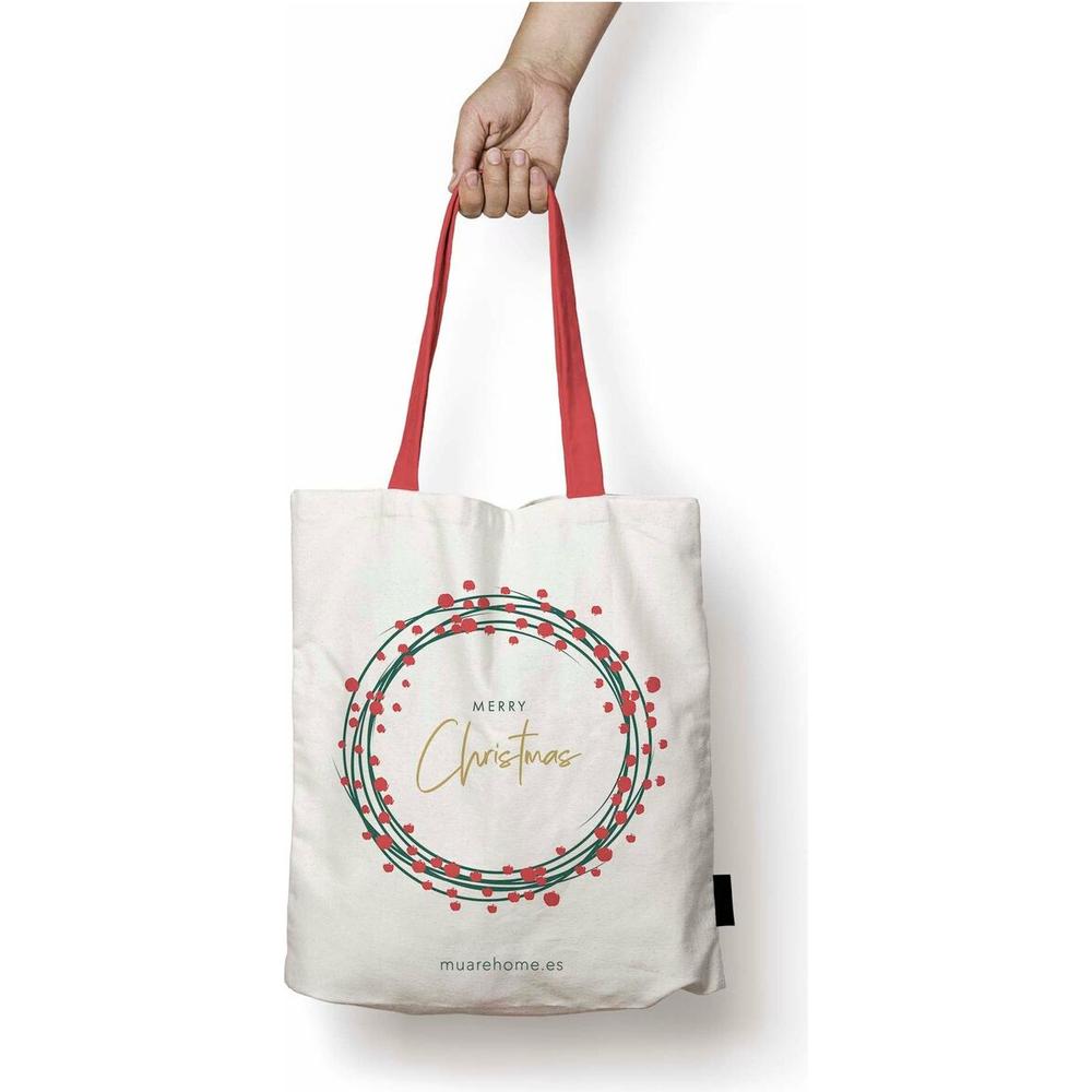 Shopping Bag Decolores Merry Christmas 83 Multicolour 36 x 42 cm-0