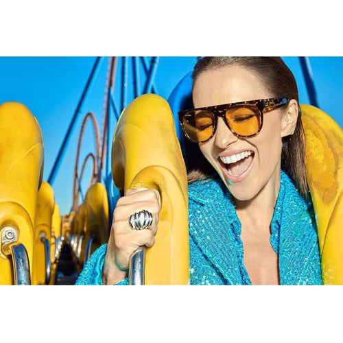 Load image into Gallery viewer, Ladies&#39; Sunglasses Hawkers x Paula Echevarría Yellow Black Ø 45 mm-1
