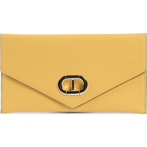 Load image into Gallery viewer, Leather Envelope Clutch Yellow
