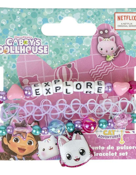 Girl's Bracelet Gabby's Dollhouse 3 Pieces-1