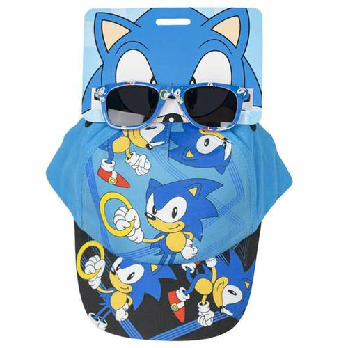 Load image into Gallery viewer, Set of cap and sunglasses Sonic 2 Pieces Children's-0
