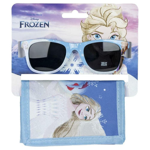 Load image into Gallery viewer, Sunglasses and Wallet Set Frozen Blue-0
