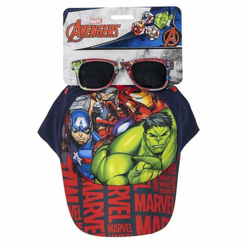 Load image into Gallery viewer, Set of cap and sunglasses The Avengers 2 Pieces Children's-0
