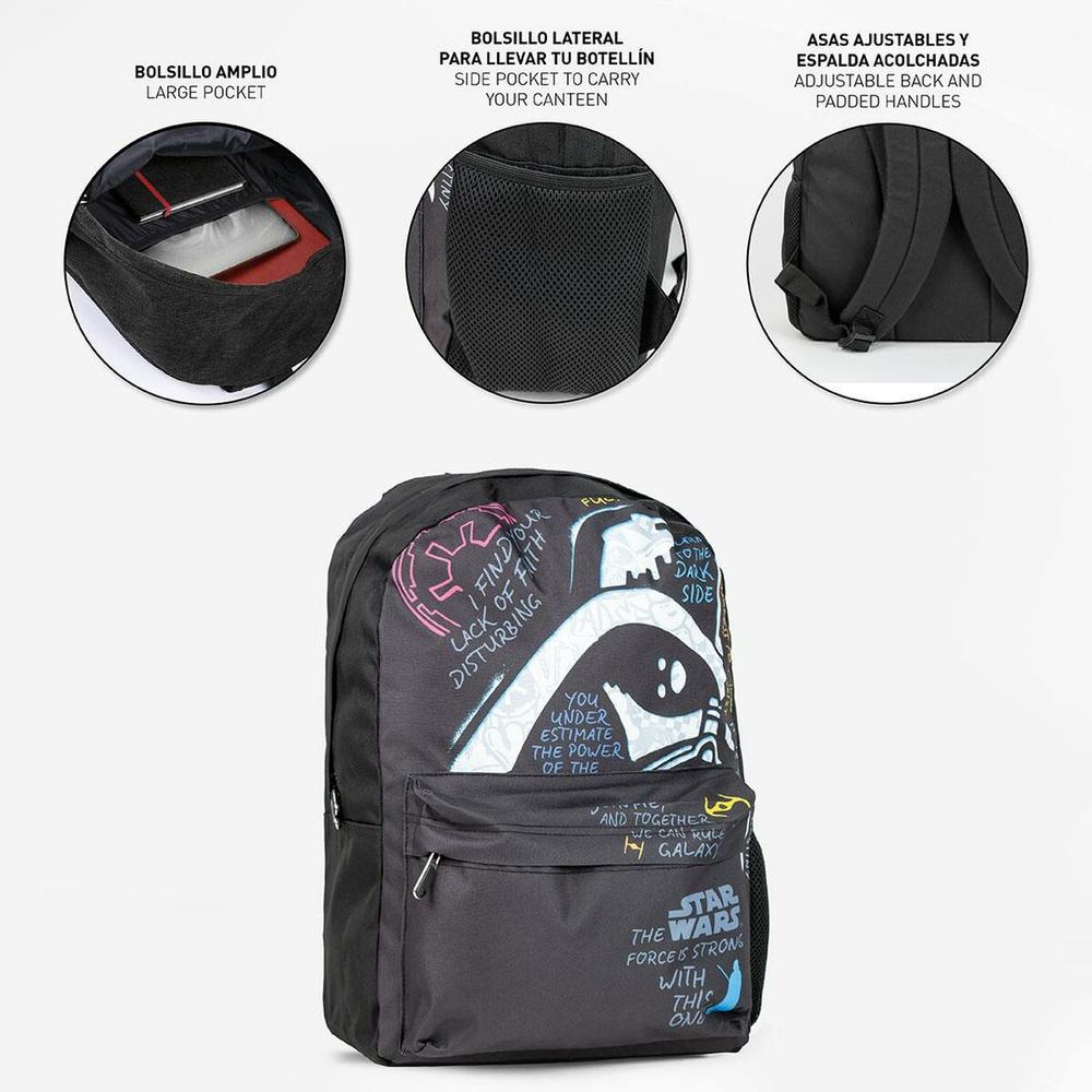 Casual Backpack Star Wars Black 32 x 4 x 42 cm-1