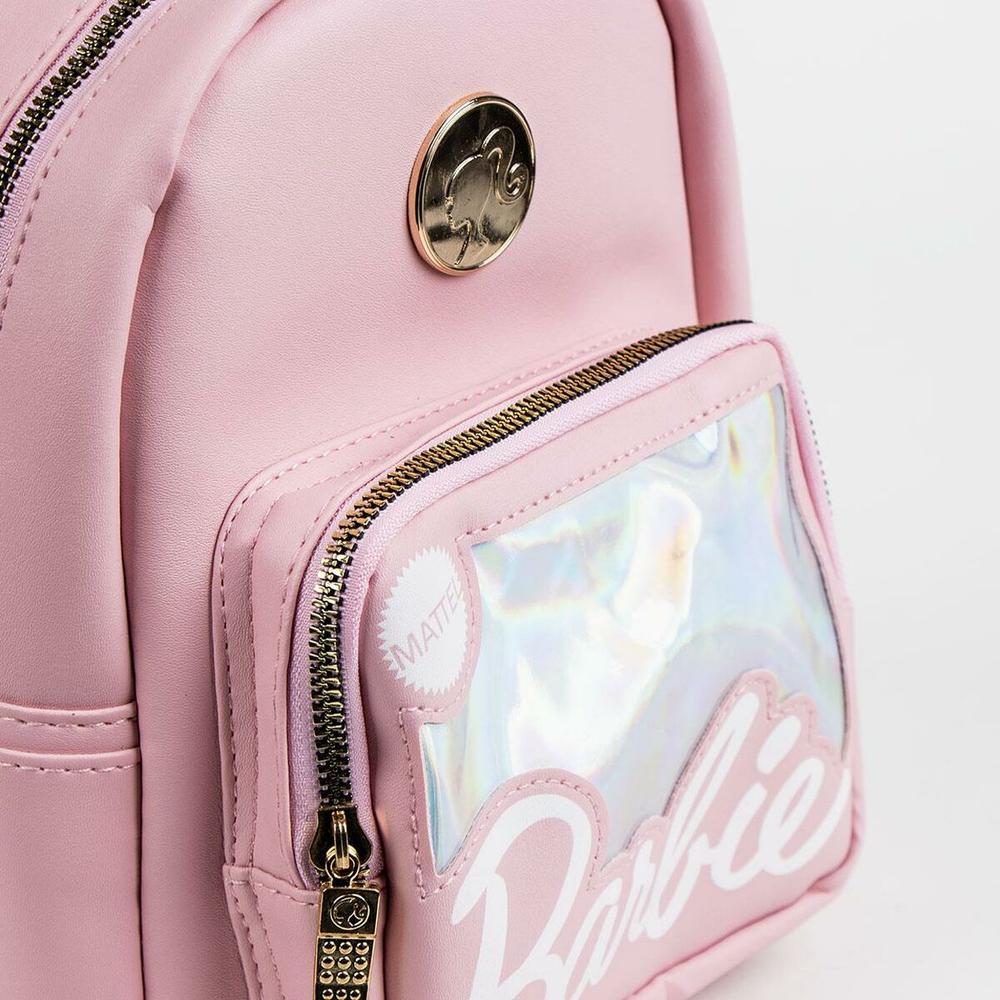 Casual Backpack Barbie Pink-0