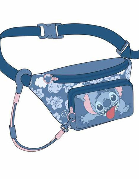 Belt Pouch Stitch Blue 25,0 x 11,0 x 1,6 cm-0