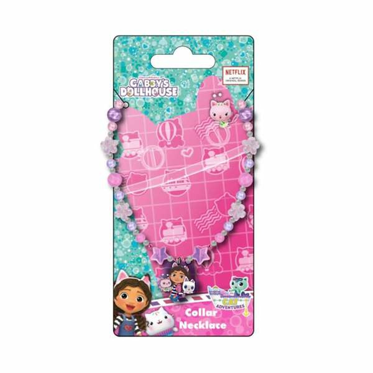 Girl's Necklace Gabby's Dollhouse Pink-0