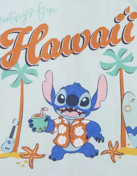 Shopping Bag Stitch Turquoise 48 x 43 x 17 cm-1