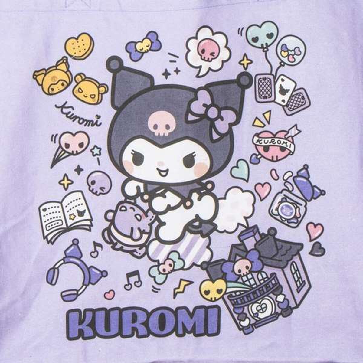 Shopping Bag Hello Kitty Kuromi  Lilac 48 x 43 x 17 cm-1
