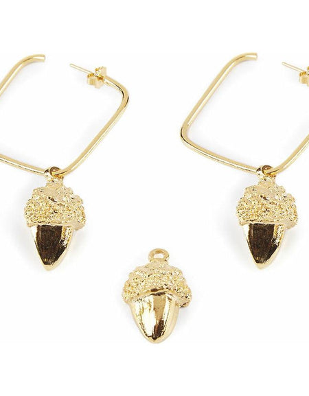 Ladies' Earrings Shabama   Brass Acorn Flash gold-plated 3 cm-0