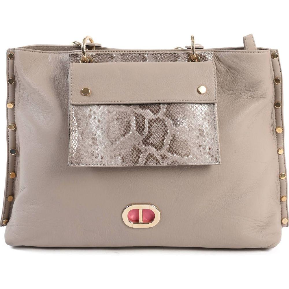 Dee Ocleppo Womens Handbag GM2000 MIAMI PITONE MARMO ROCCIA