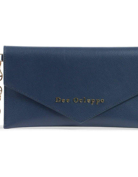 Dee Ocleppo Womens Clutch DC220 LOGO PALMELLATO BLUE NAVY