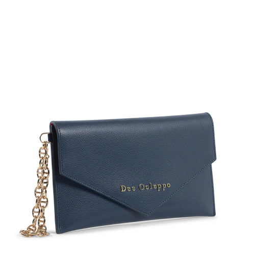 Load image into Gallery viewer, Dee Ocleppo Womens Clutch DC220 LOGO PALMELLATO BLUE NAVY
