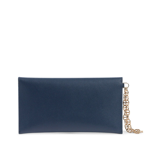 Load image into Gallery viewer, Dee Ocleppo Womens Clutch DC220 LOGO PALMELLATO BLUE NAVY
