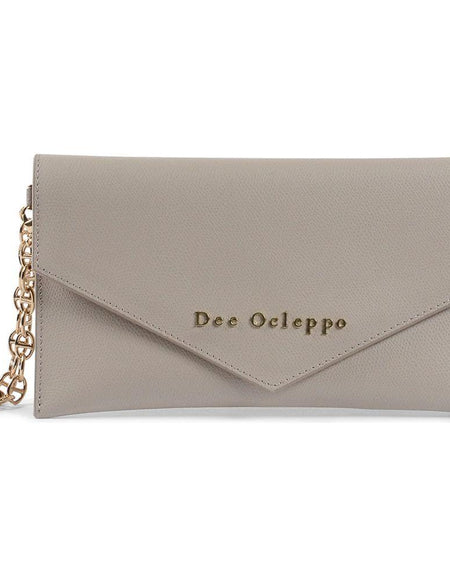 Dee Ocleppo Women's Clutch DC220 LOGO PALMELLATO TAUPE