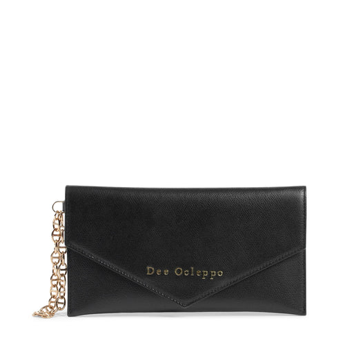 Load image into Gallery viewer, Dee Ocleppo Womens Clutch DC220 LOGO PALMELLATO BLACK
