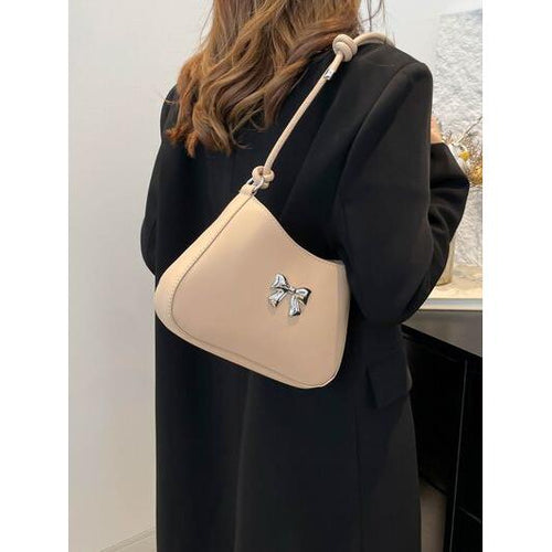 Load image into Gallery viewer, Bow PU Leather Knotted Strap Handbag – An Epitome of Elegance
