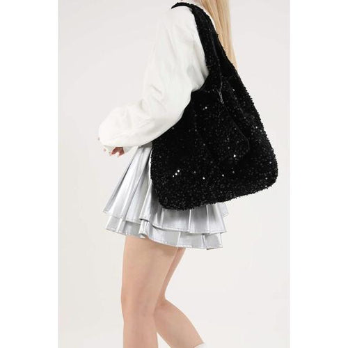 Load image into Gallery viewer, Luxurious Sequin Polyester Handbag
