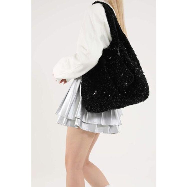 Luxurious Sequin Polyester Handbag