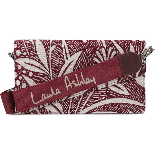 Load image into Gallery viewer, Women&#39;s Handbag Laura Ashley CRESTON-FLOWER-CLARET-RED Grey 24 x 13 x 3 cm-0
