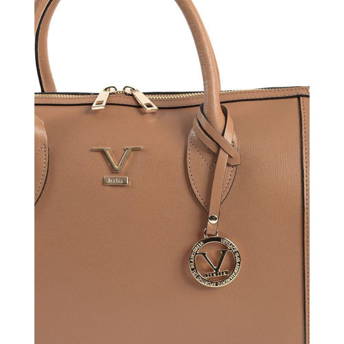 Load image into Gallery viewer, V Italia Womens Handbag Tan V014-G SAFFIANO CUOIO CHIARO
