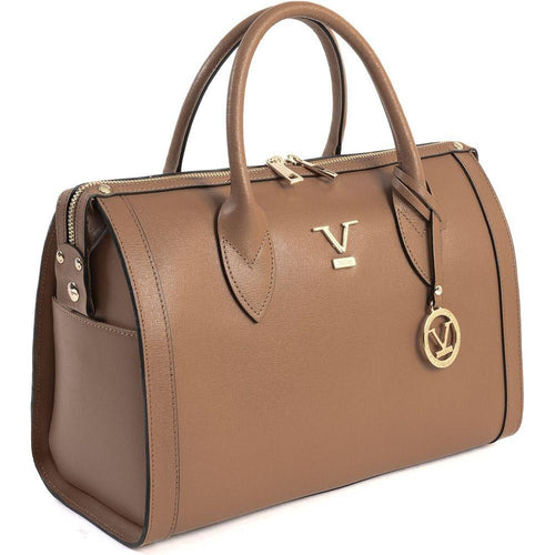 Load image into Gallery viewer, V Italia Womens Handbag Tan V014-G SAFFIANO CUOIO CHIARO
