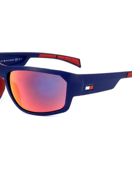 Tommy Hilfiger Mens Sunglasses TH 1722 S WIR 61 16 125 MATTE BLUE RED