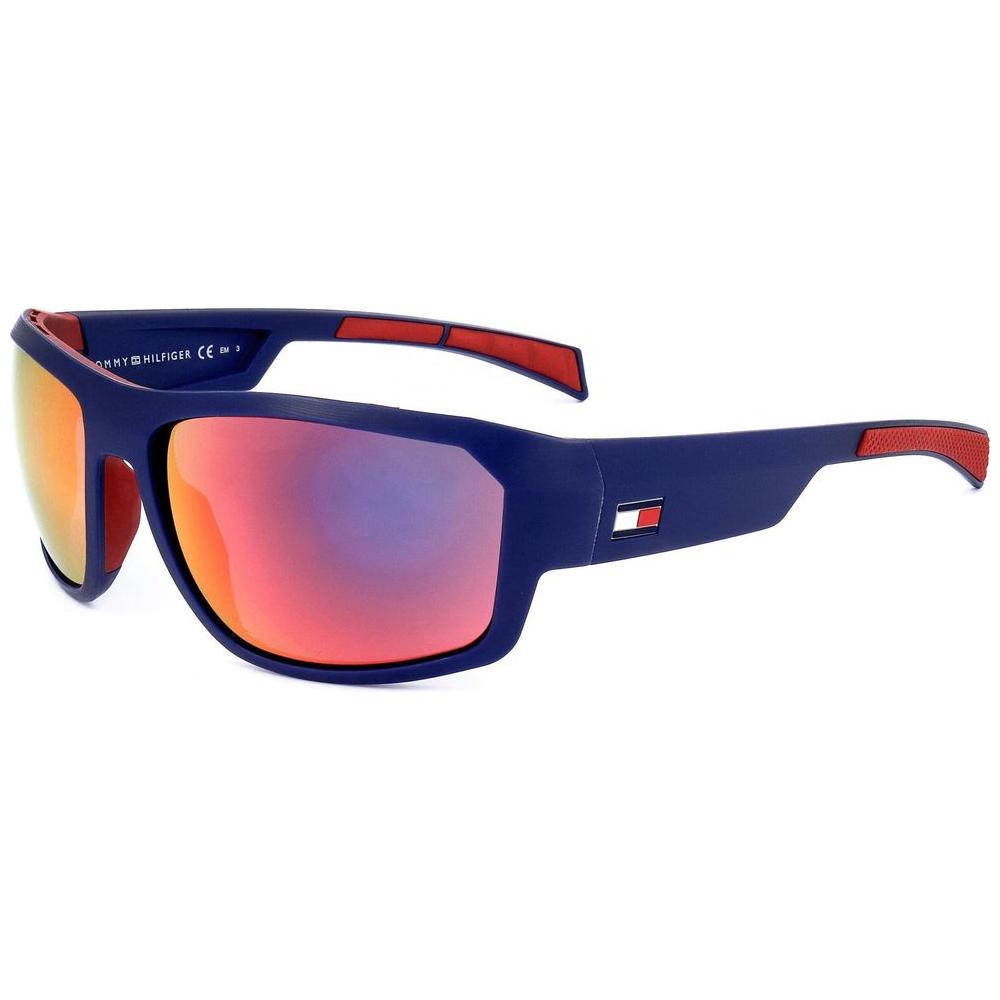 Tommy Hilfiger Mens Sunglasses TH 1722 S WIR 61 16 125 MATTE BLUE RED