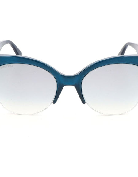 Jimmy Choo Womens Sunglasses PRIYA S JOJ 56 20 145 BLUE GLITTER BLUE