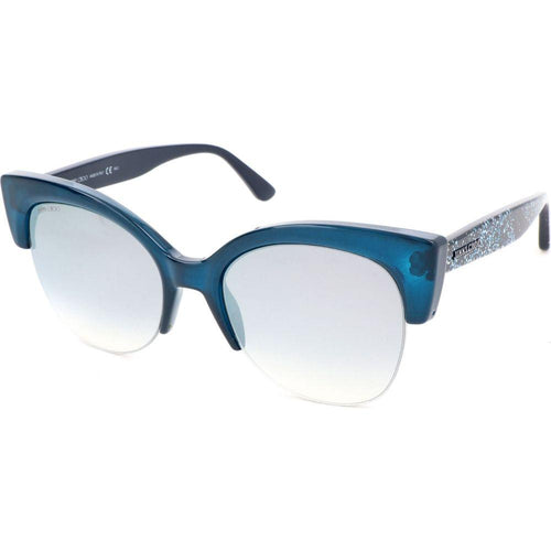 Load image into Gallery viewer, Jimmy Choo Womens Sunglasses PRIYA S JOJ 56 20 145 BLUE GLITTER BLUE
