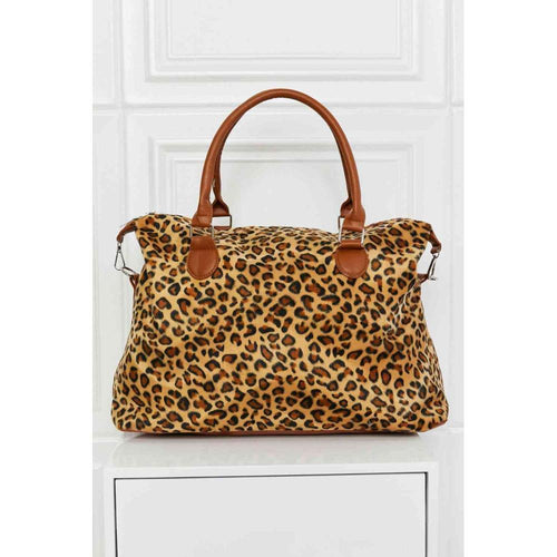 Load image into Gallery viewer, Luxury Animal Print Brushed Weekender Bag
