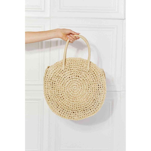 Load image into Gallery viewer, Justin Taylor Beach Date Straw Rattan Handbag in Ivory
