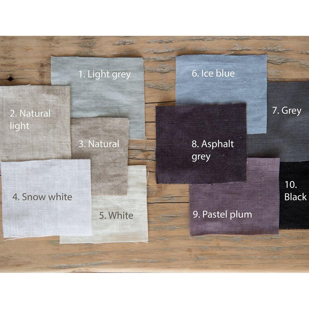 Dark Plum linen tote bag with inside pocket