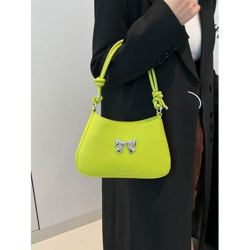 Load image into Gallery viewer, Bow PU Leather Knotted Strap Handbag – An Epitome of Elegance
