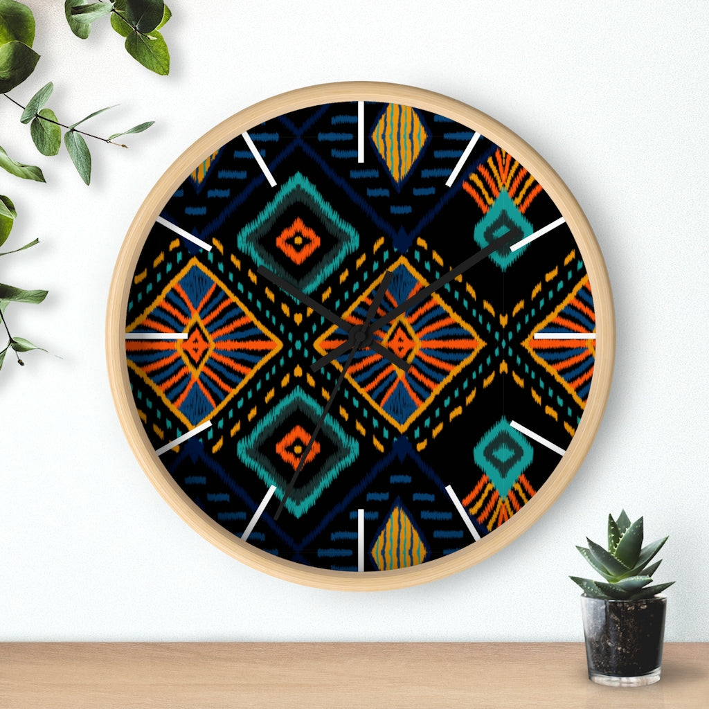 2882Time™ Boho Tribe Geometric Clock