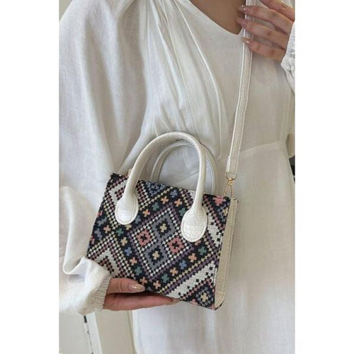 Load image into Gallery viewer, Geometric PU Leather Strap Handbag - A Statement of Sophistication
