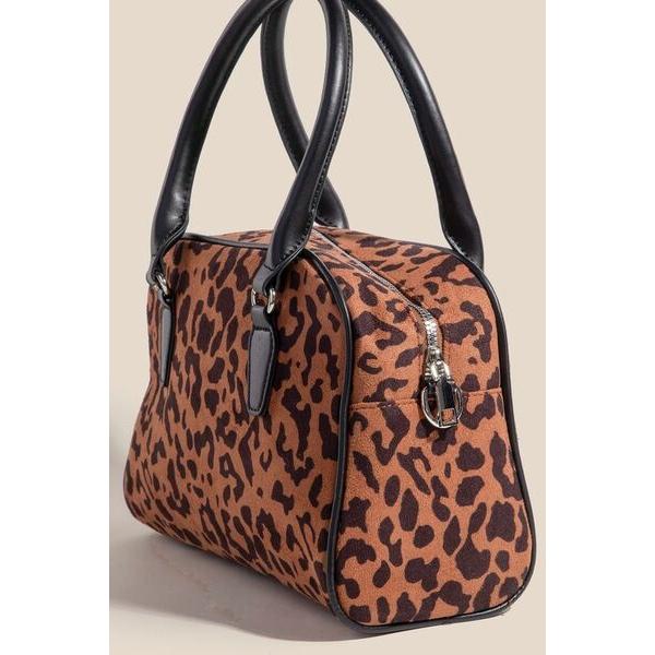 Fame Faux Leather Handle Boxy Handbag - A Luxurious Essential