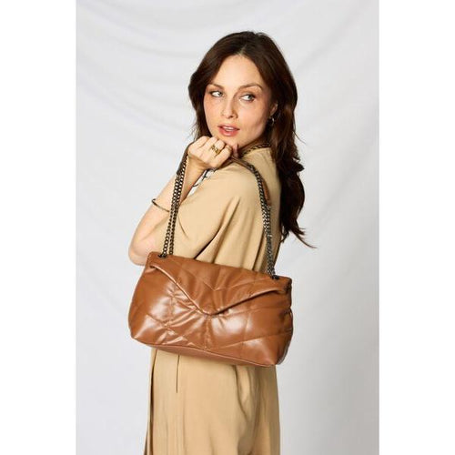 Load image into Gallery viewer, SHOMICO PU Leather Chain Handbag - A Symphony of Style and Elegance
