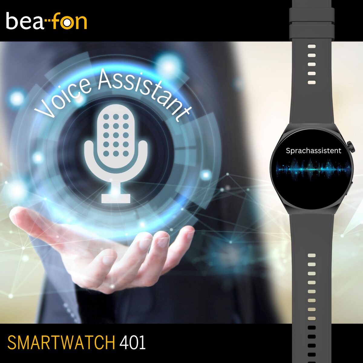 Smartwatch beafon WATCH 401 43 mm 1,43" Black Silver-6