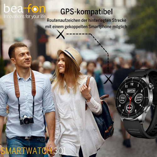 Load image into Gallery viewer, Smartwatch beafon WATCH 301 44 mm 1,45" Black-3
