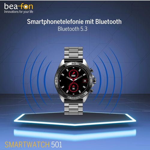 Load image into Gallery viewer, Smartwatch beafon WATCH 501 1,43" Steel Matte back-7
