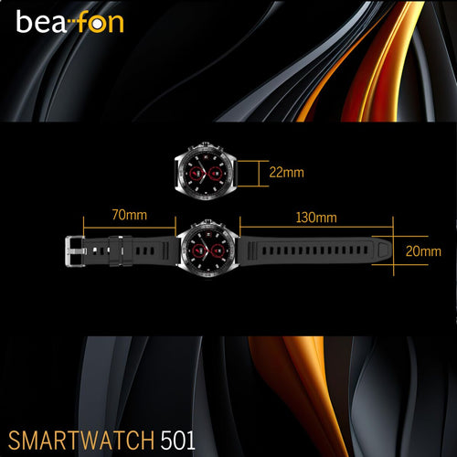 Load image into Gallery viewer, Smartwatch beafon WATCH 501 1,43" Steel Matte back-2
