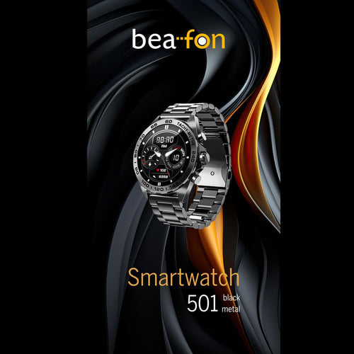 Load image into Gallery viewer, Smartwatch beafon WATCH 501 1,43" Steel Matte back-1
