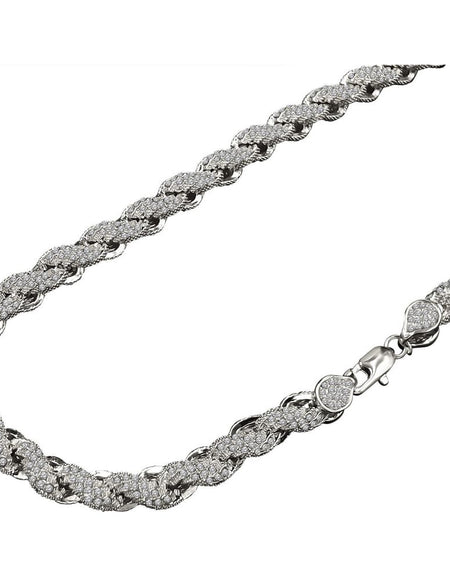Bling Master Hawser 10 MM Rope Chain - Luxurious Rhinestone Accessory