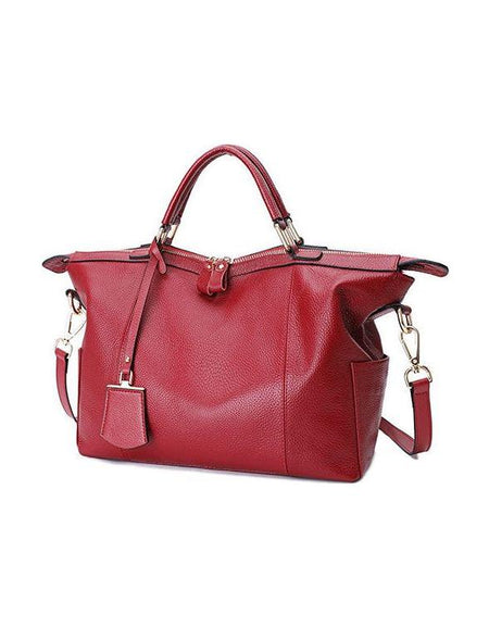 Luxurious Large Capacity Leather Lady's Messenger Bag