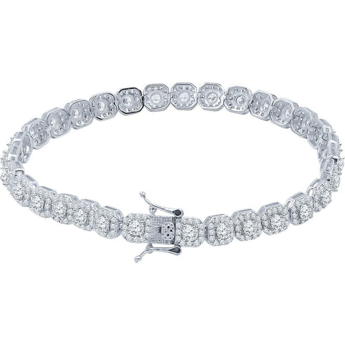 Load image into Gallery viewer, ICECUBE 925 Silver 6 MM SQUARE Bracelet | 9211582
