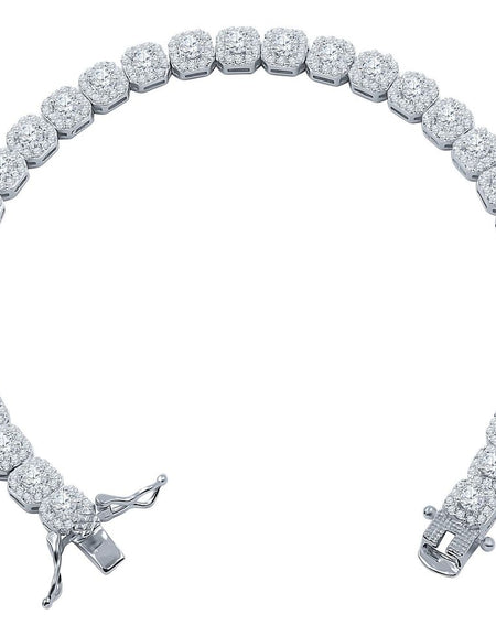 ICECUBE 925 Silver 6 MM Square Bracelet